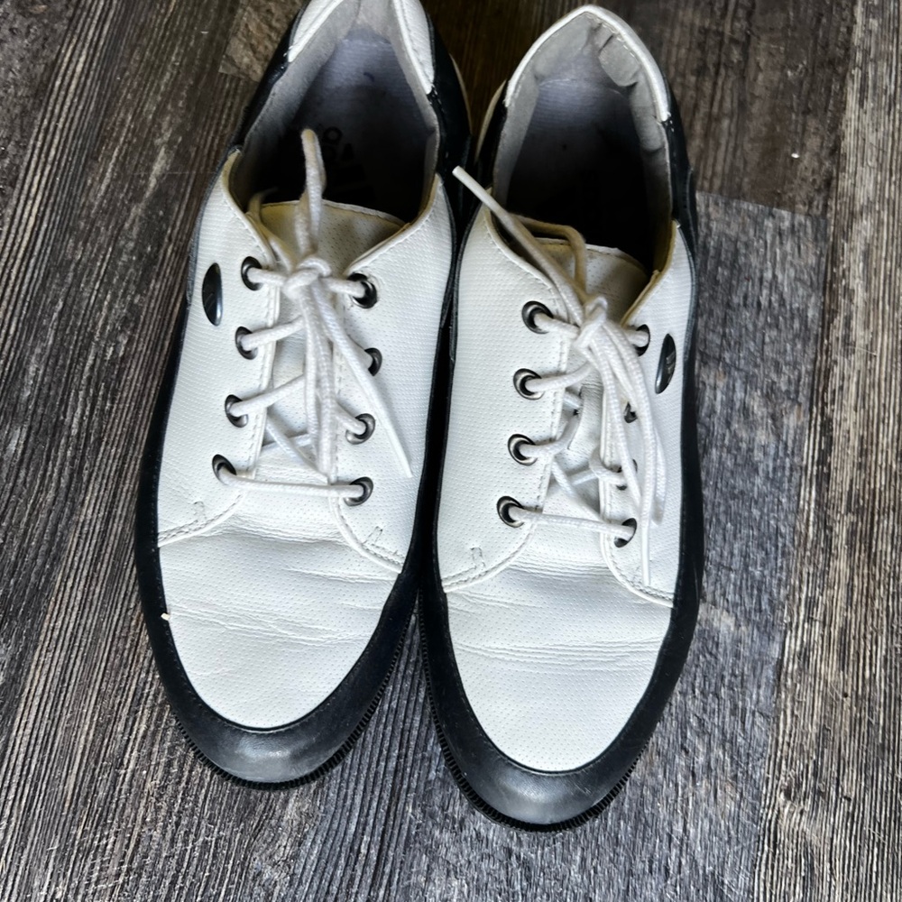 Adidas Black and White Women’s Golf Shoes